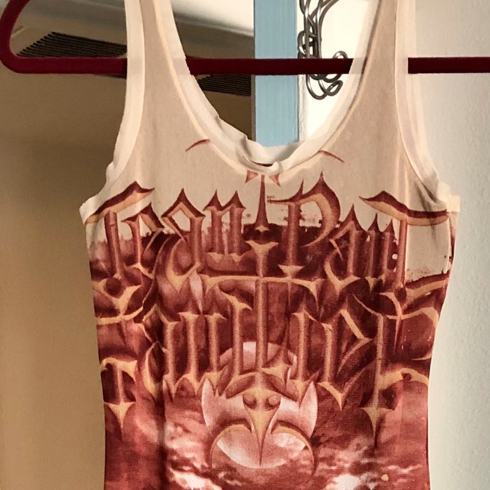 RARE VINTAGE JEAN PAUL GAULTIER TATTOO SATAN DRESS